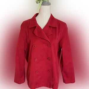 L L Bean double breasted car coat